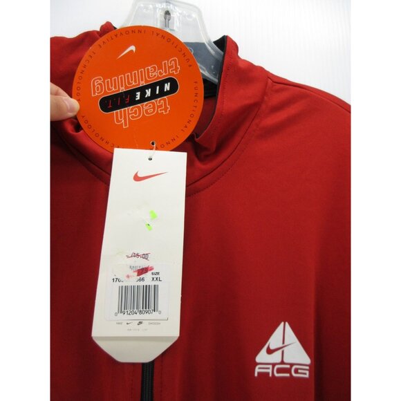 VINTAGE Nike ACG Shirt XXL Tech 1/4 Zip 90s Training Sunday Golf NEW - Picture 11 of 14